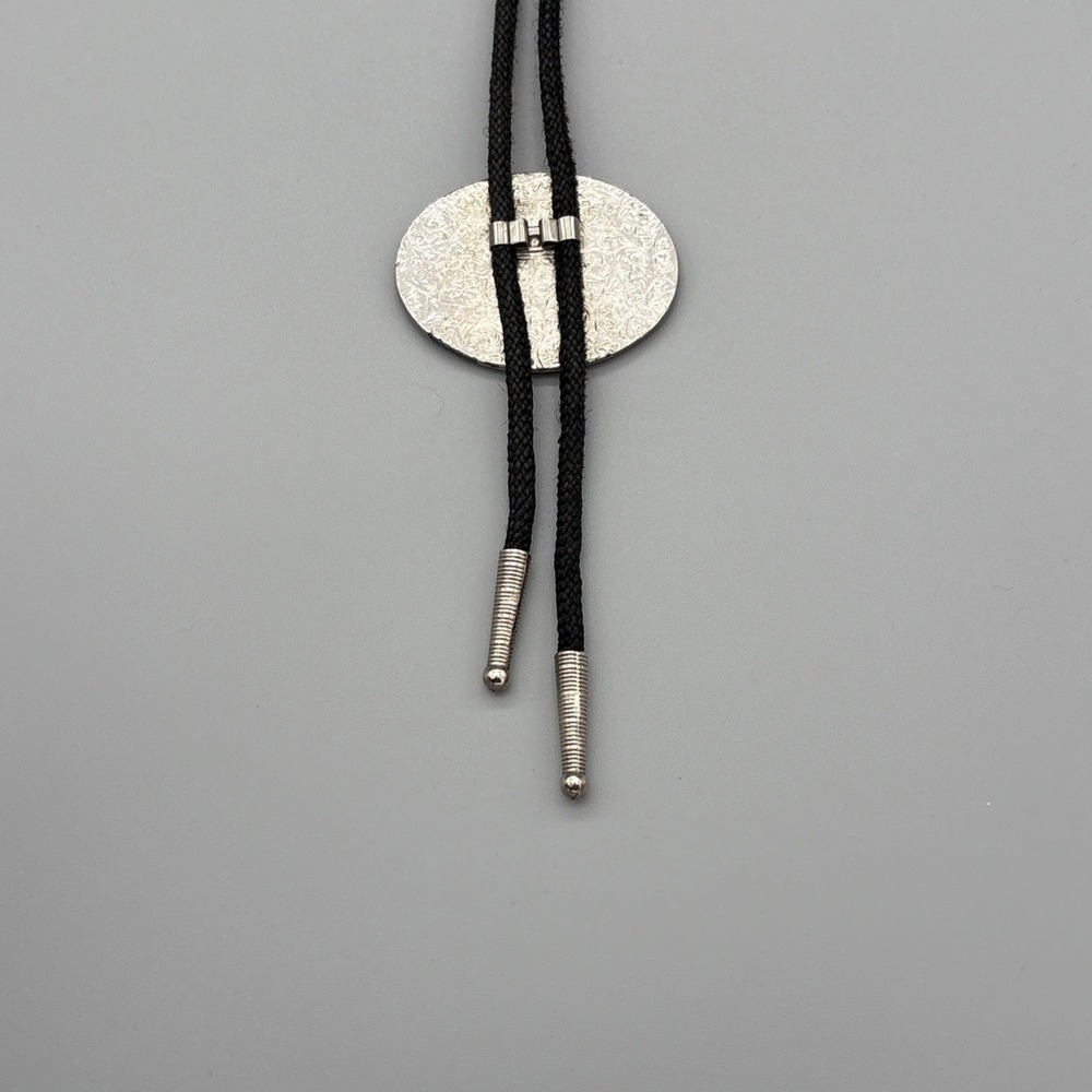 Vintage Veterans of Foreign Wars VFW Bolo Tie Metal & Enamel - Picture 6 of 6